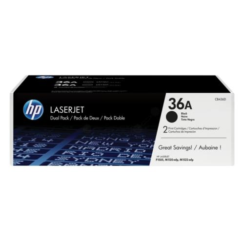 HP Toner schwarz (CB436AD / 36A) (Doppelpack)