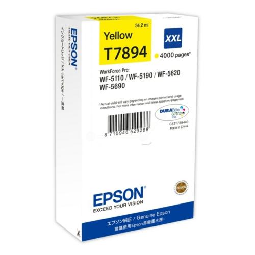 Epson Tintenpatrone gelb (C13T789440 / T7894XXL) (hohe Kapazität)