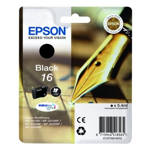 Epson Tintenpatrone schwarz (C13T16214010 / 16)