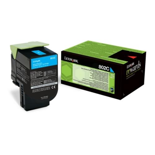 Lexmark Toner Cyan (80C20C0 / 802C) (Return)