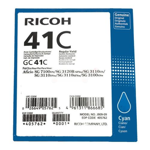 Ricoh Tintenpatrone Cyan (405762 / GC41C)