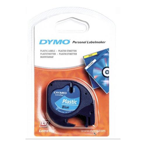 Dymo LetraTag Schriftband blau (91205 / S0721650), 12mm