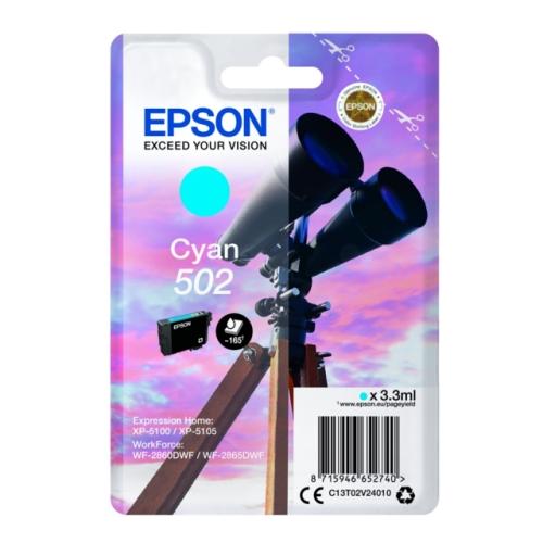 Epson Tintenpatrone Cyan (C13T02V24010 / 502)