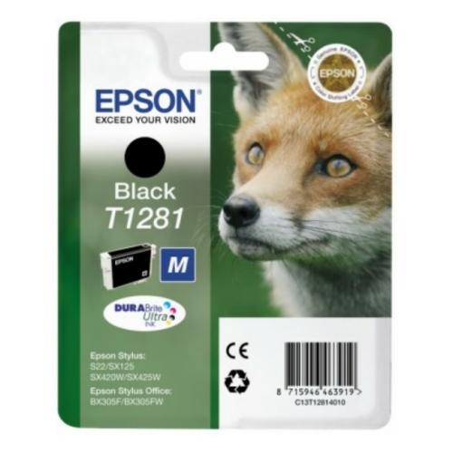 Epson Tintenpatrone schwarz (C13T12814012 / T1281)