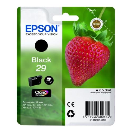 Epson Tintenpatrone schwarz (C13T29814012 / 29)