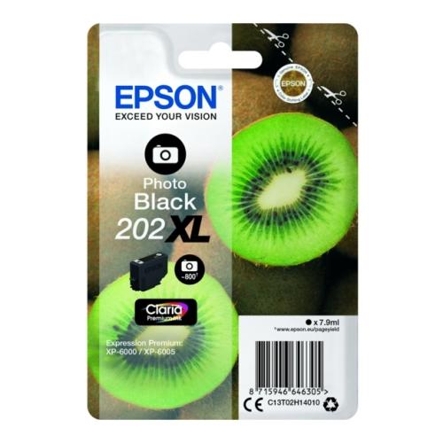 Epson Tintenpatrone schwarz foto (C13T02H14010 / 202XL) (hohe Kapazität)