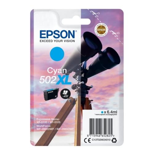 Epson Tintenpatrone Cyan (C13T02W24010 / 502XL) (hohe Kapazität)