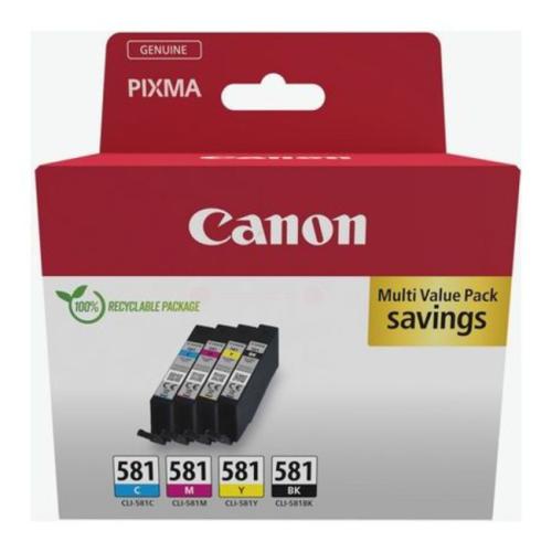 Canon Tintenpatrone schwarz / Cyan / magenta / gelb (2103C004 / CLI581) (Multipack)