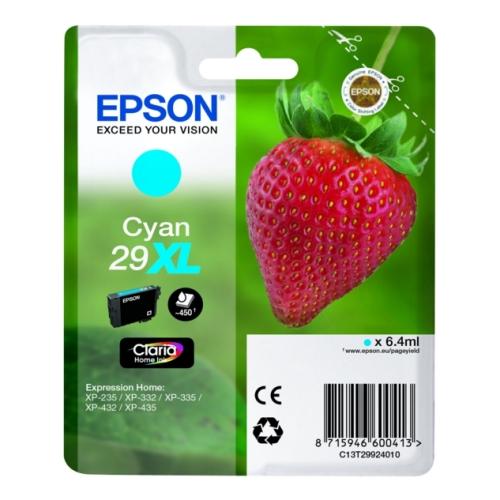 Epson Tintenpatrone Cyan (C13T29924012 / 29XL) (hohe Kapazität)