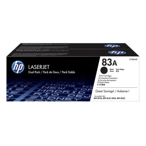 HP Toner schwarz (CF283AD / 83A) (Doppelpack)