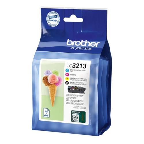 Brother Tintenpatrone schwarz / Cyan / magenta / gelb (LC3213VALDR) (Multipack)