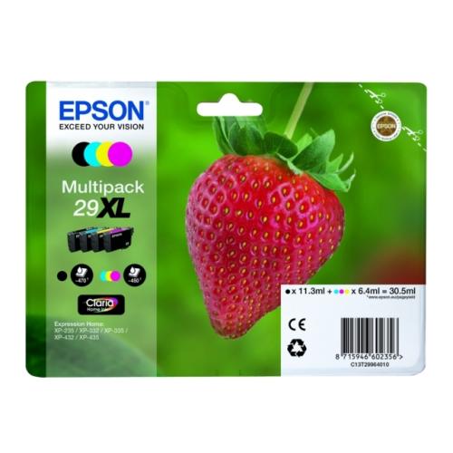 Epson Tintenpatrone schwarz / Cyan / magenta / gelb (C13T29964012 / 29XL) (Multipack, hohe Kapazität)