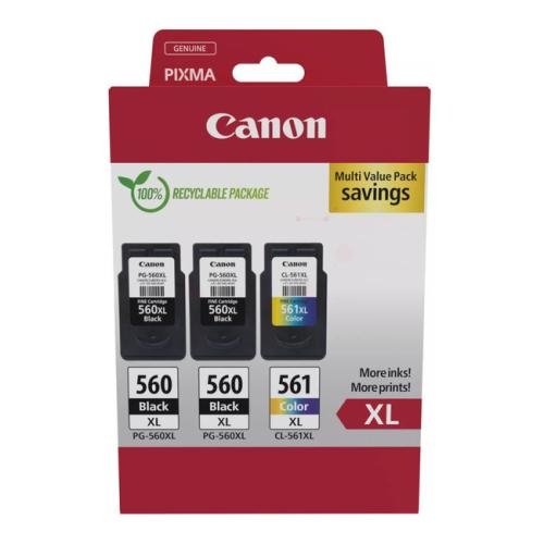 Canon Tintenpatrone schwarz / Farbe (3712C009 / PG560XL+CL561XL) (Multipack)