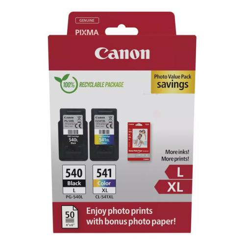 Canon Tintenpatrone schwarz / Farbe (5224B013 / PG540L+CL541XL) (Doppelpack, Multipack)