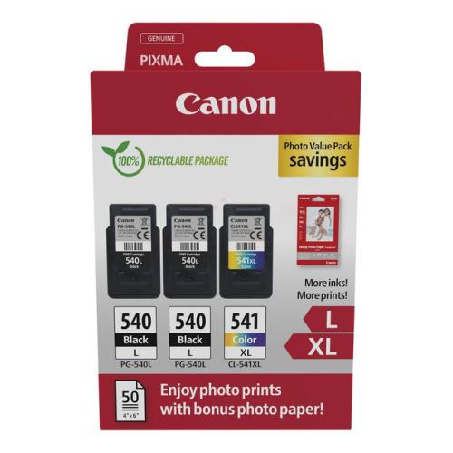 Canon Tintenpatrone schwarz / Farbe (5224B015 / PG540L+CL541XL) (Multipack)