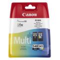 Canon Tintenpatrone schwarz / Farbe (5225B006 / PG540+CL541) (Doppelpack, Multipack)