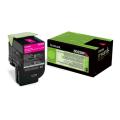 Lexmark Toner magenta (80C2SM0 / 802SM) (Return)