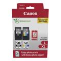 Canon Druckerpatrone / Fotopapier schwarz / Farbe (5222B013 / PG540XL+CL541XL) (Doppelpack, Multipack, hohe Kapazität)