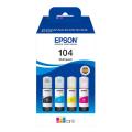 Epson Tintenpatrone schwarz / Cyan / magenta / gelb (C13T00P640 / 104) (Multipack)