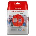 Canon Druckerpatrone / Fotopapier schwarz / Cyan / magenta / gelb (0386C008 / CLI571) (Multipack)